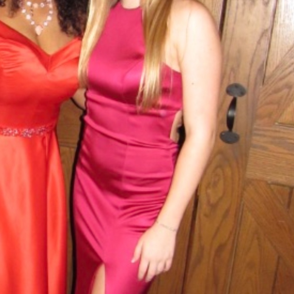 Sherri Hill Pink high neck formal dress perfect